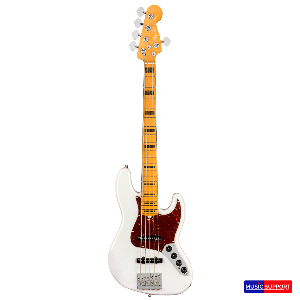 เบสไฟฟ้า Fender American Ultra Jazz Bass® V MN Arctic Pearl