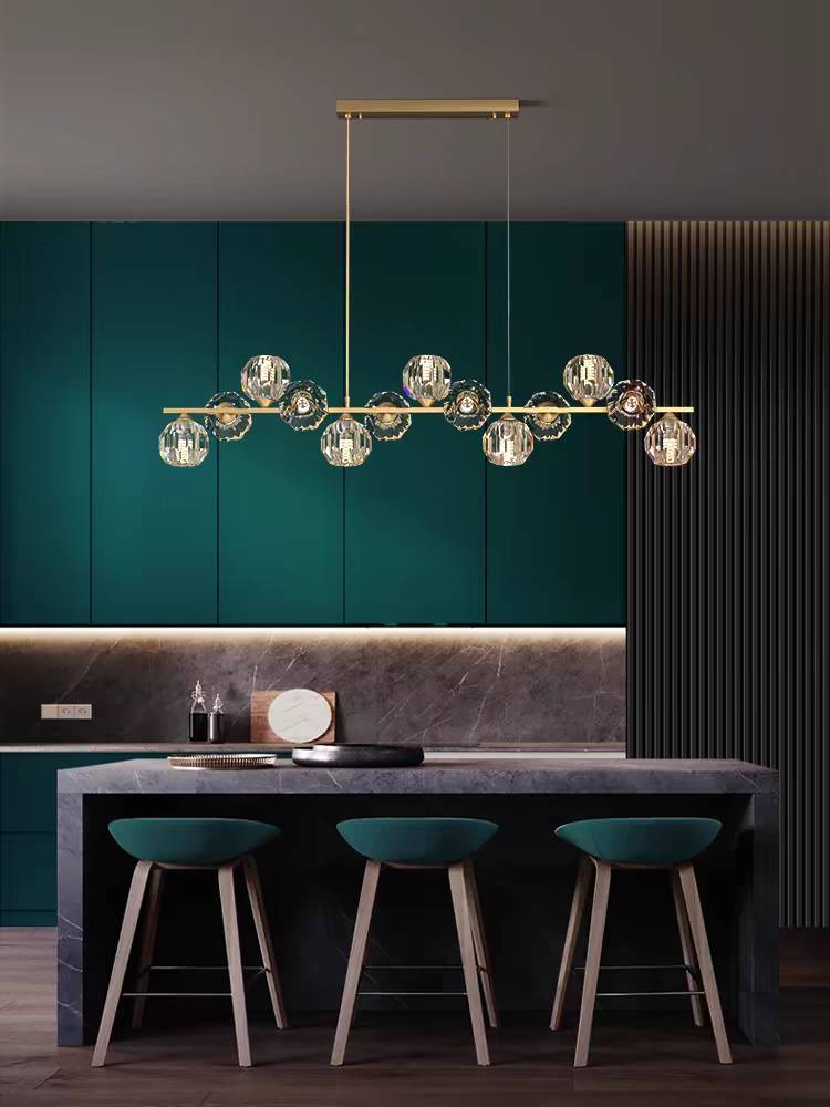 CT205A201 SOTMIA โคมไฟโต๊ะทานข้าว โคมไฟคริสตัล เคาน์เตอร์บาร์ Nordic Light Creative Designer Bar