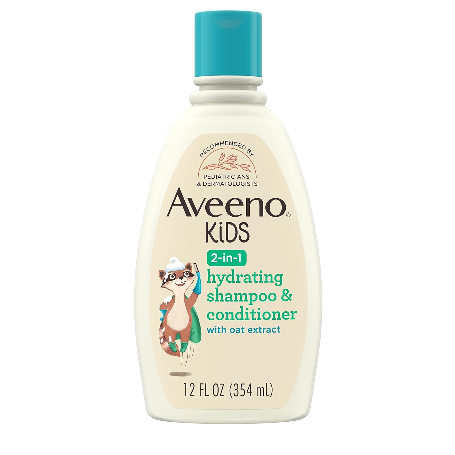 Aveeno Kids 2-in-1 Hydrating Shampoo & Conditioner แชมพูและครีมนวดในขวดเดียว สำหรับผมแห้งและผมธรรมดา เพิ่มความชุ่มชื้นและจัดทรงง่าย