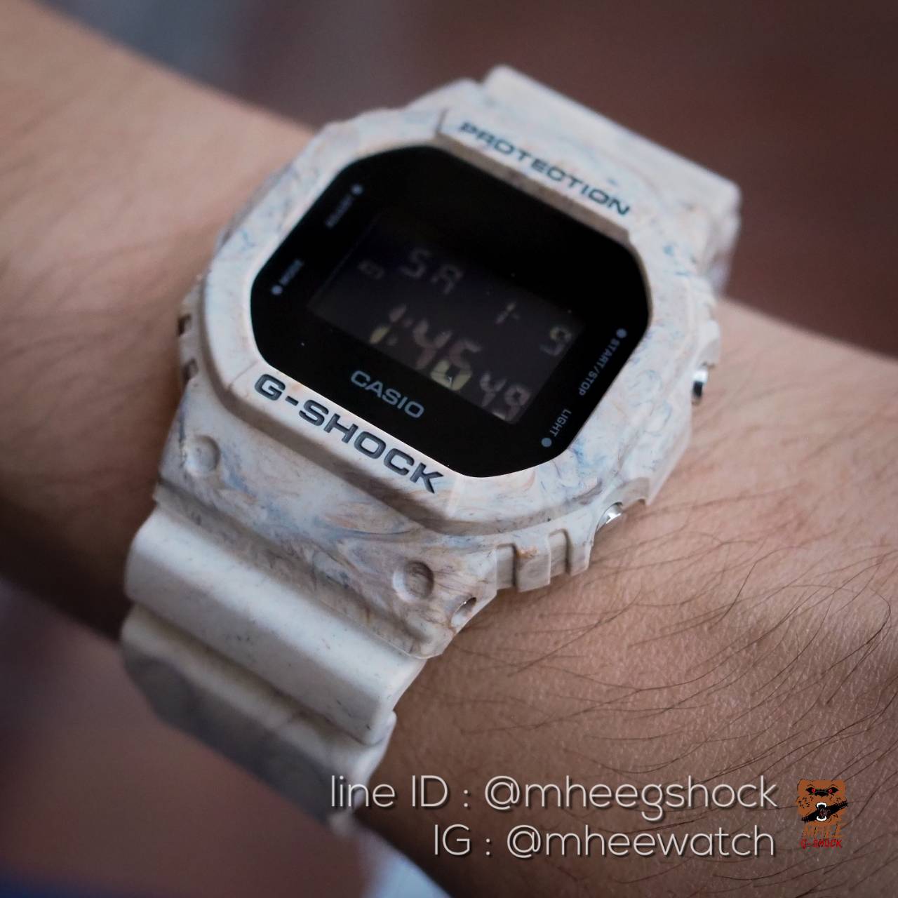 นาฬิกา G-Shock ลายหินอ่อน UTILITY WAVY MARBLE DW-5600WM-5 ของแท้