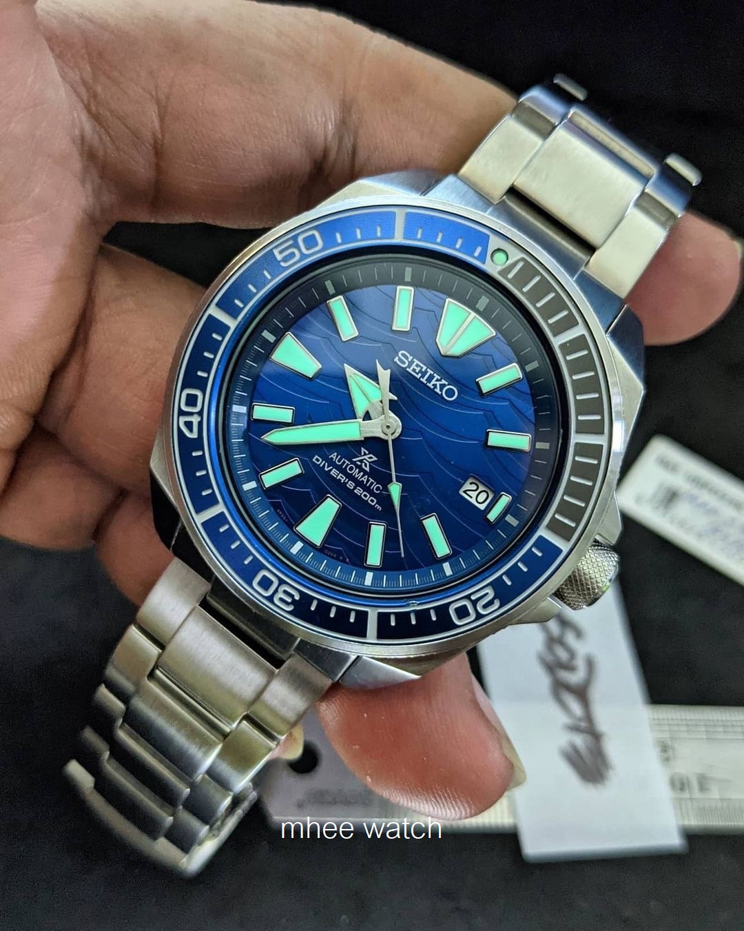 SEIKO SRPD23K1 SAMURAI GREAT WHITE SHARK พระกาฬฉลามขาว SPECIAL EDITION SAVE THE OCEAN III