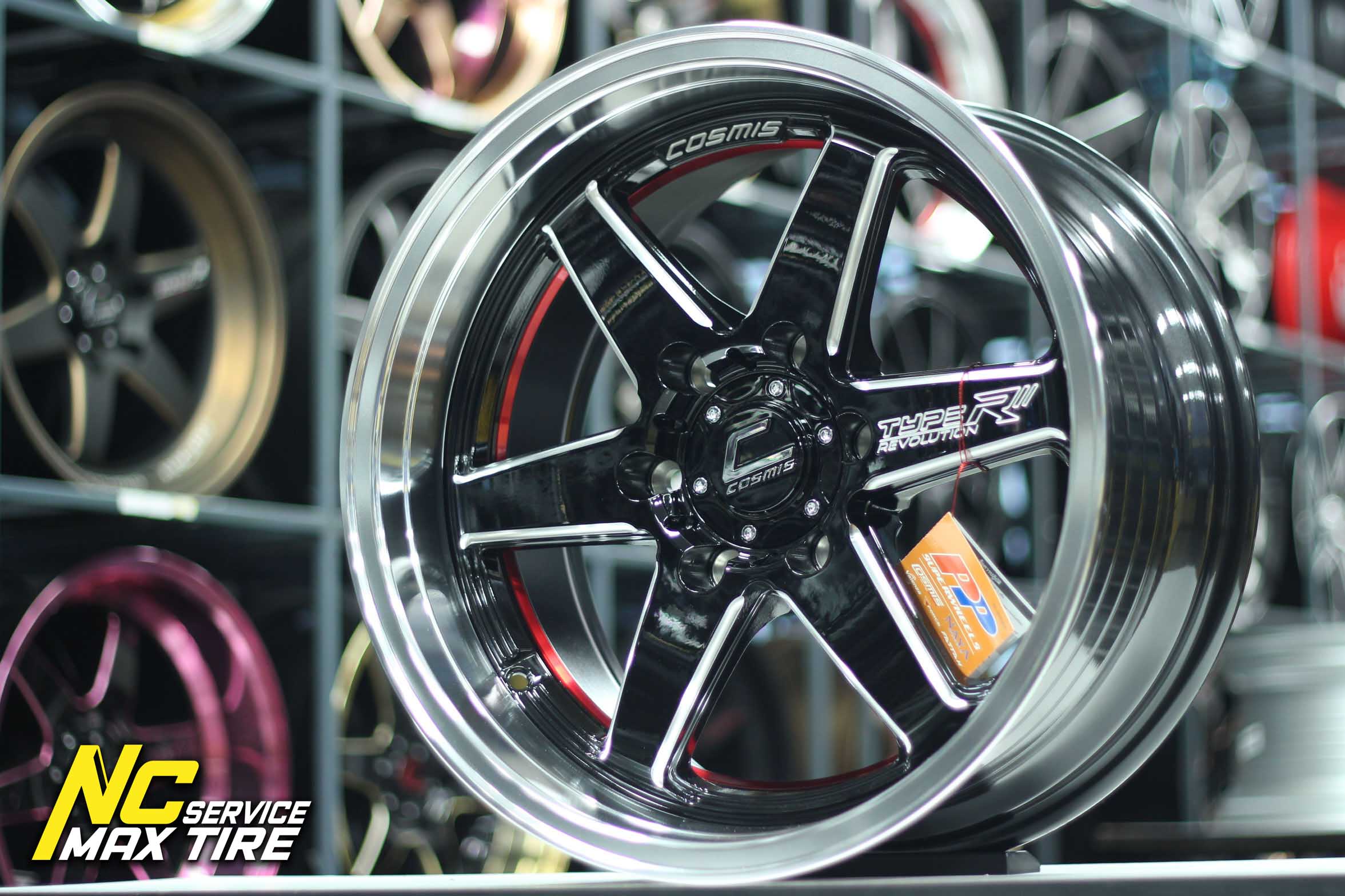 ล้อแม็กขอบ18 (ราคาต่อวง) / กระบะ และ SUV PPV / COSMIS TYPE-R REVOLUTION / ดำขอบเงา / 18x9.5 6H139.7 ET25