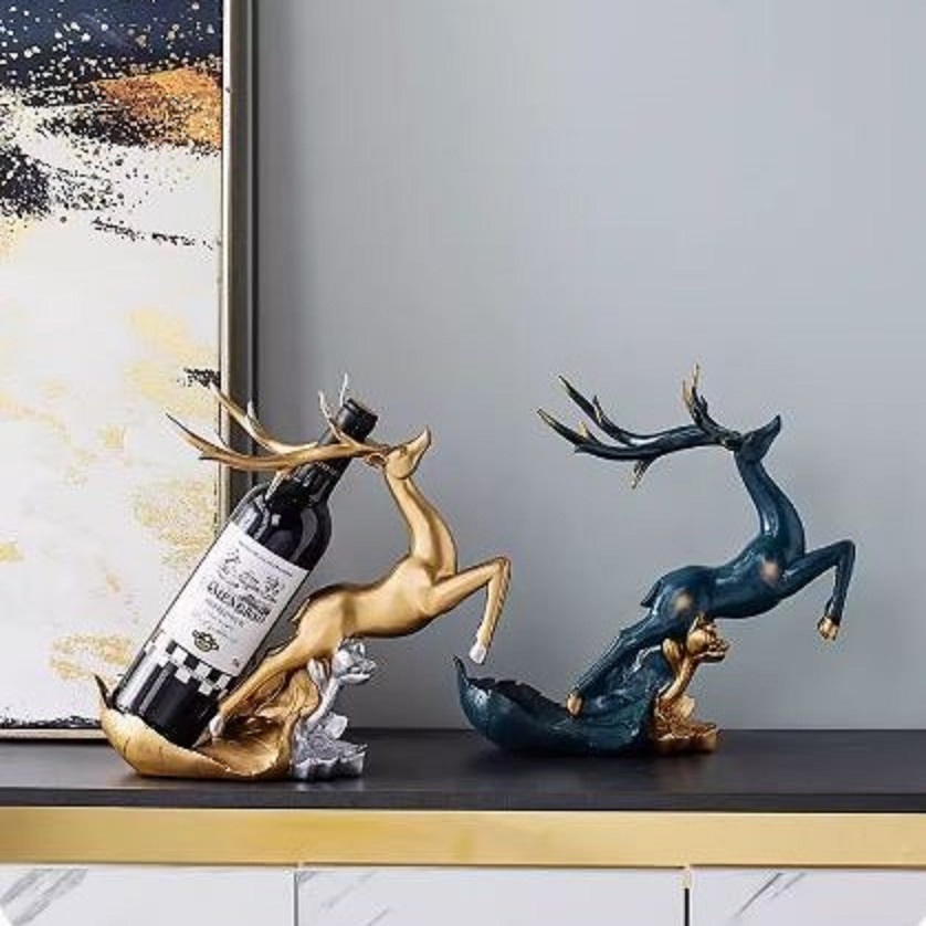 CT188D110 HOMMY ที่วางขวดไวน์ กวาง ของตกแต่งบ้าน ของขวัญขึ้นบ้านใหม่