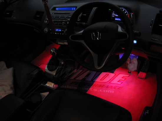 ไฟ LED ใต้คอนโซล (iluminated Foot-light)