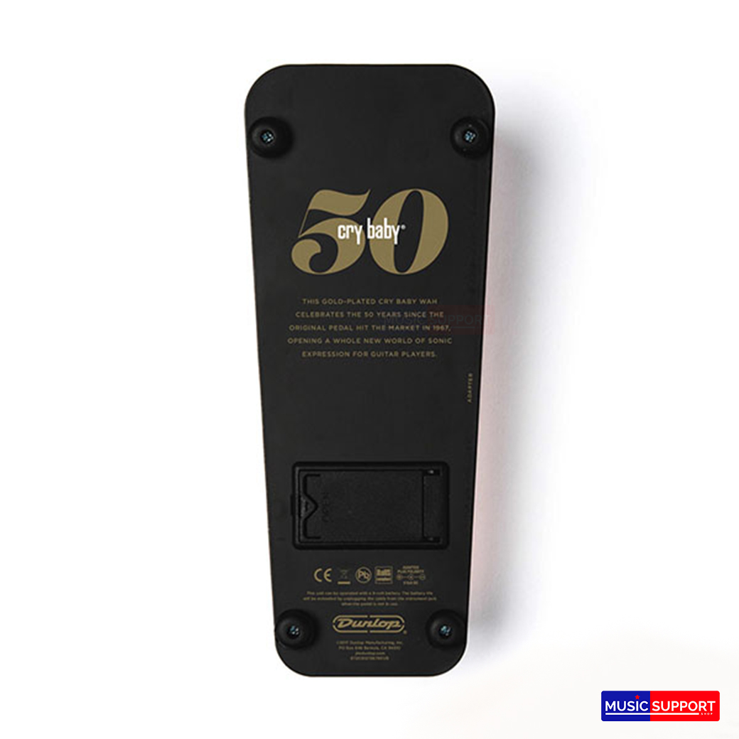 Jim Dunlop GCB95G 50th Anniversary Gold Cry Baby Wah