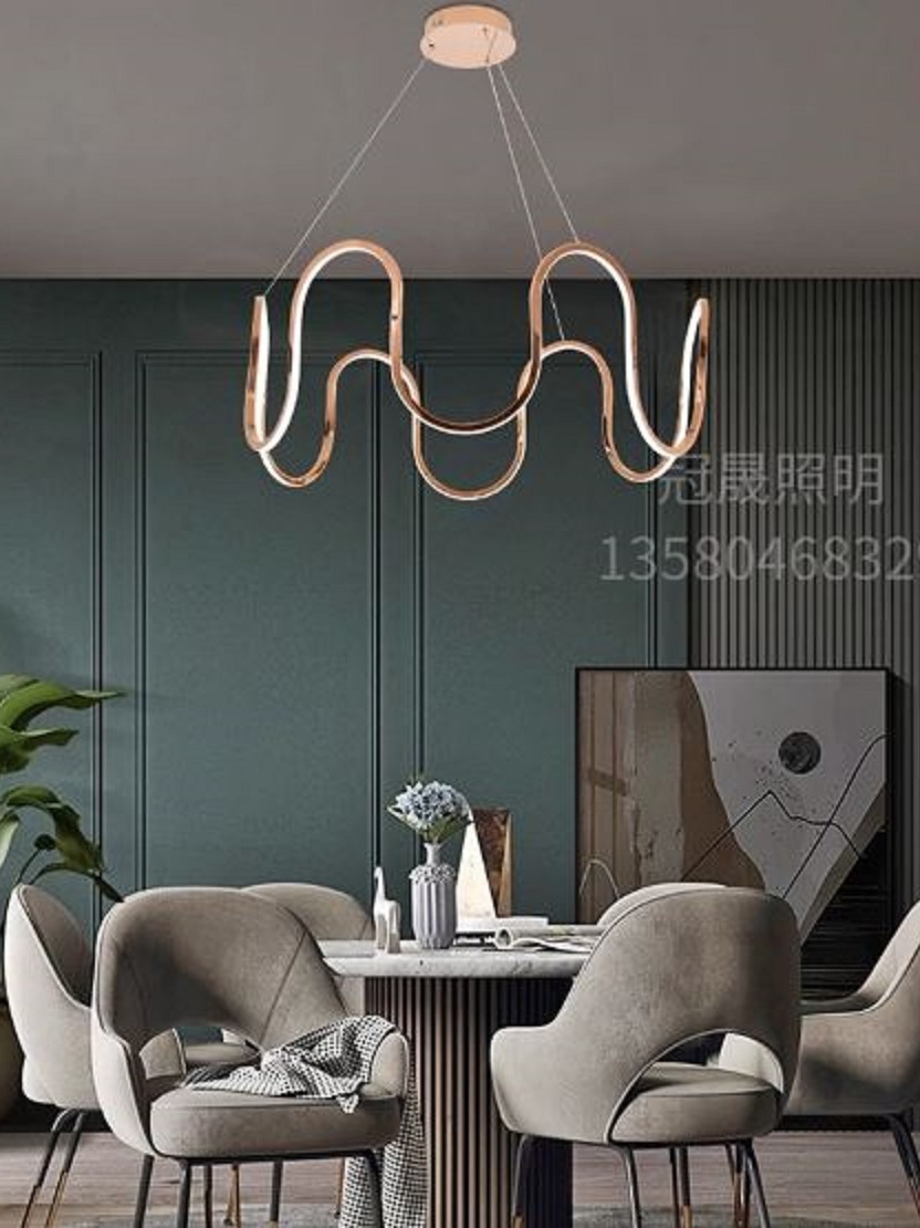 CT220A268 SOTMIA โคมไฟระย้า โคมไฟโมเดิร์นสีทอง Chandelier Lighting โถงบรรได
