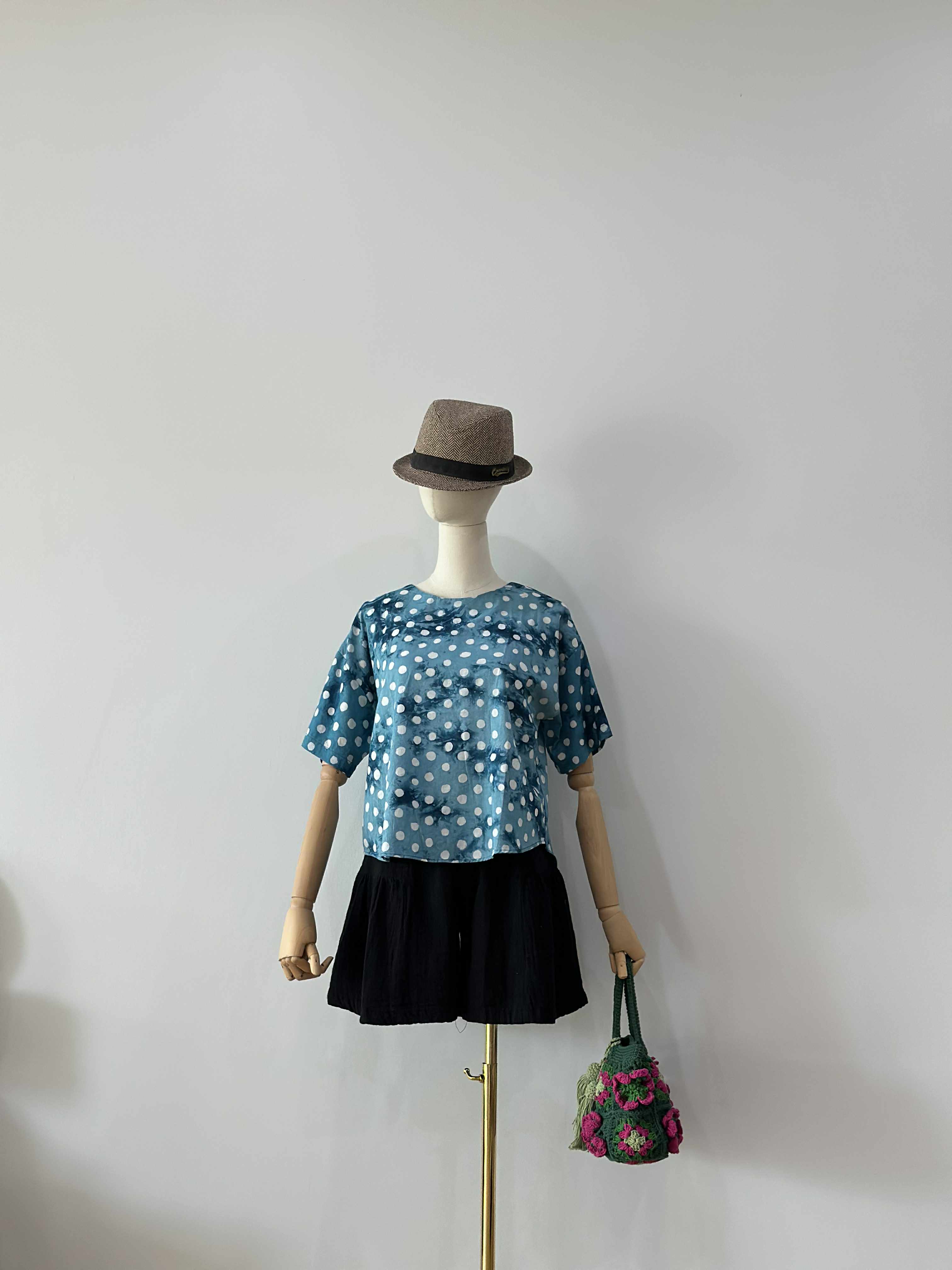 เสื้อแขนสั้นผ้าอินเดีย ผ้านุ่ม ใส่สบาย