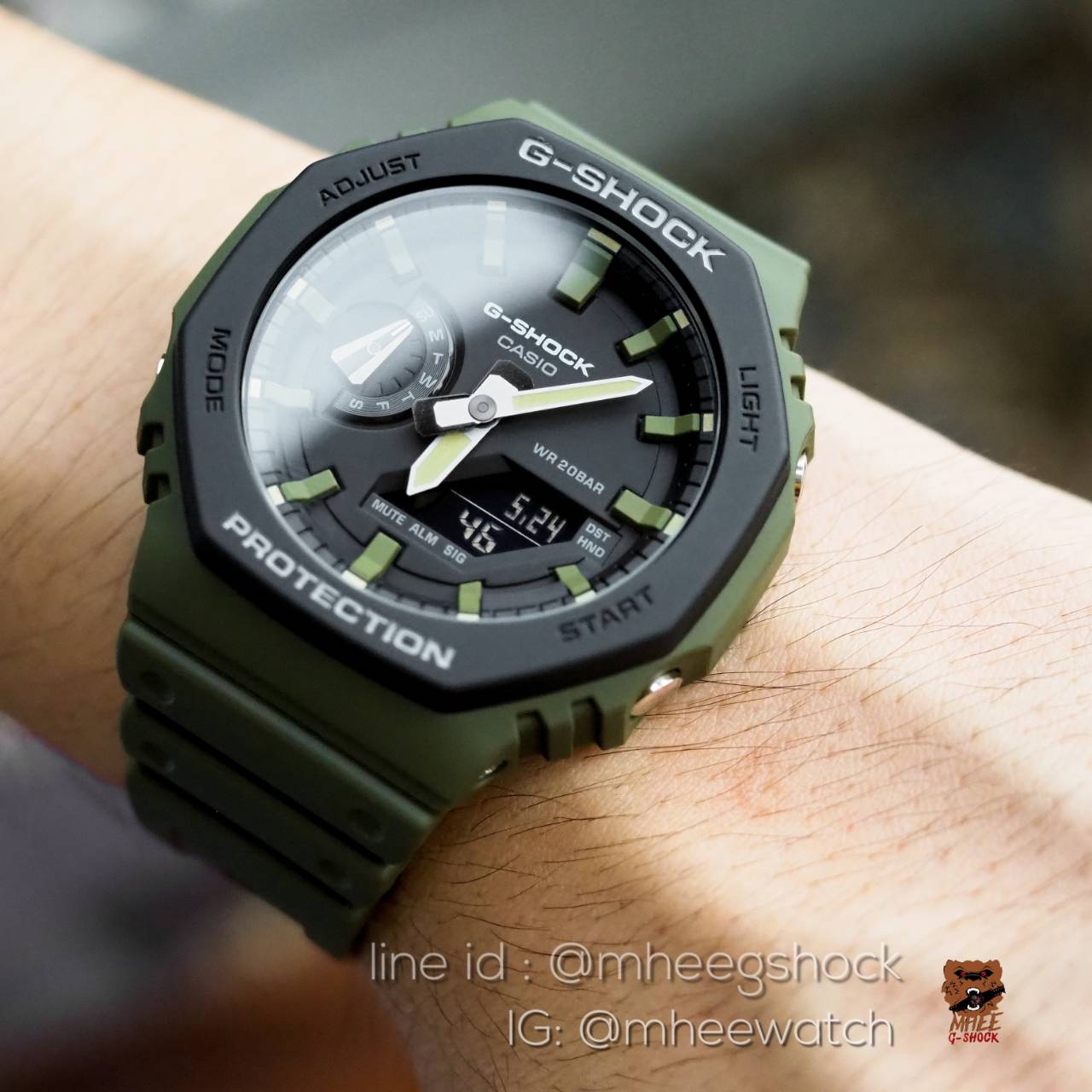 G-Shock รุ่น GA-2110SU-3ADR เขียว Camo