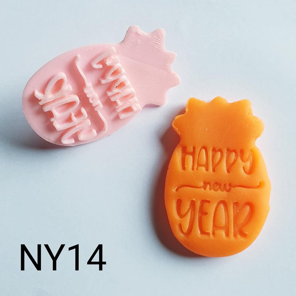 ตัวกดลายทาร์ตสับปะรด Happy New Year NY14