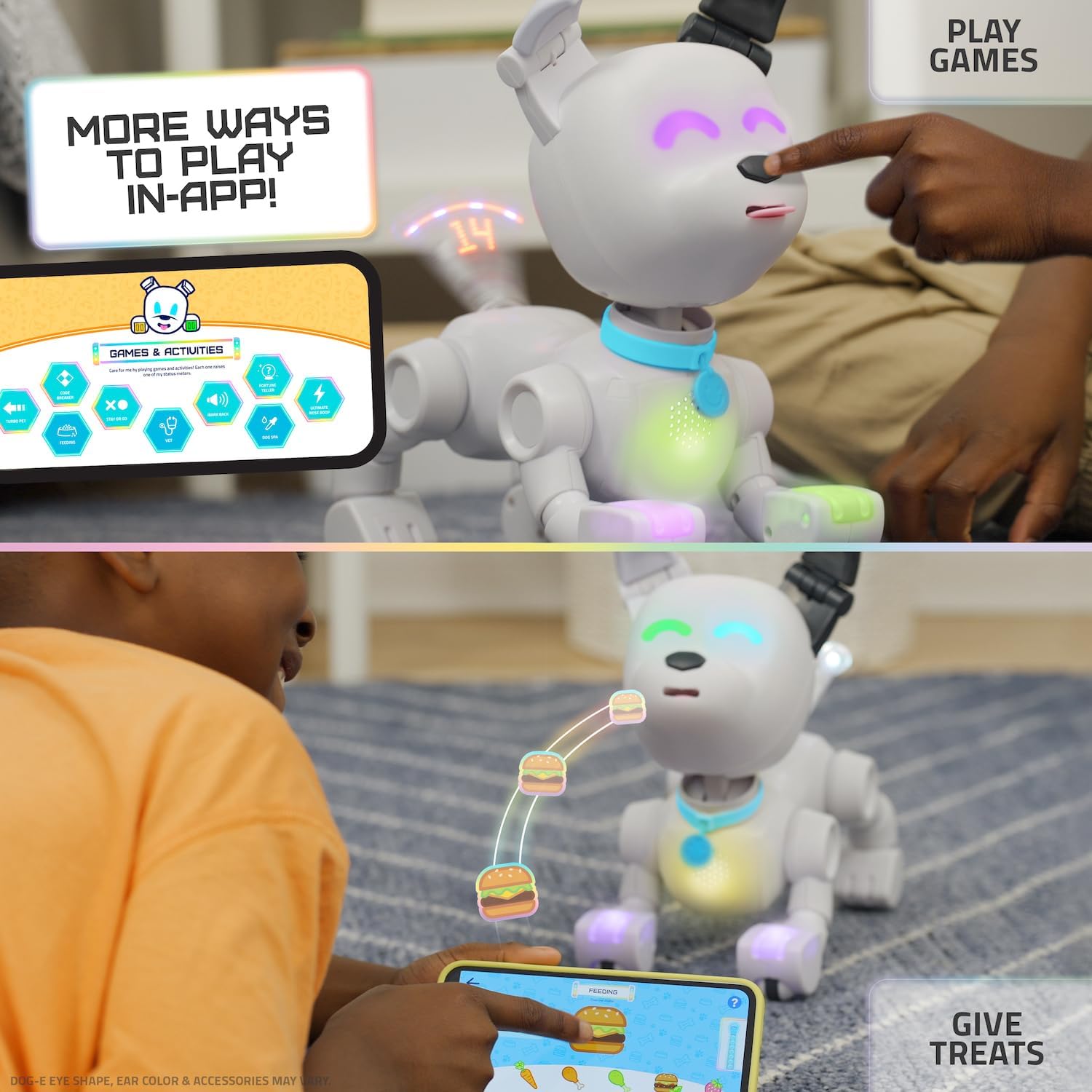 Dog-E Interactive Robot Dog หุ่นยนต์สุนัขมีชีวิต เปลี่ยนสีและมีอารมณ์ ของเล่นสำหรับเด็ก