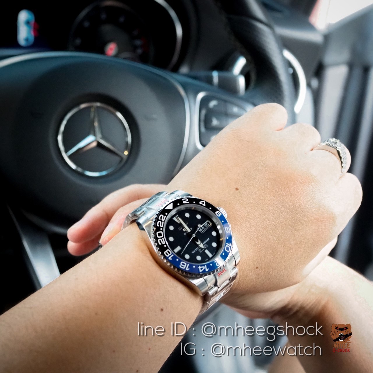 Seiko Batman Modifyมาจากรุ่น snzf17k1 Crystal Sapphire