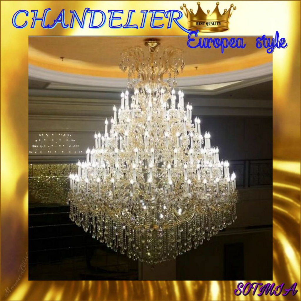 CT161A089 SOTMIA โคมไฟระย้า โคมไฟสไตล์ยุโรป โคมไฟคริสตัล โคมไฟเพดาน Luxury light Chandelier โคมไฟโถงบรรได