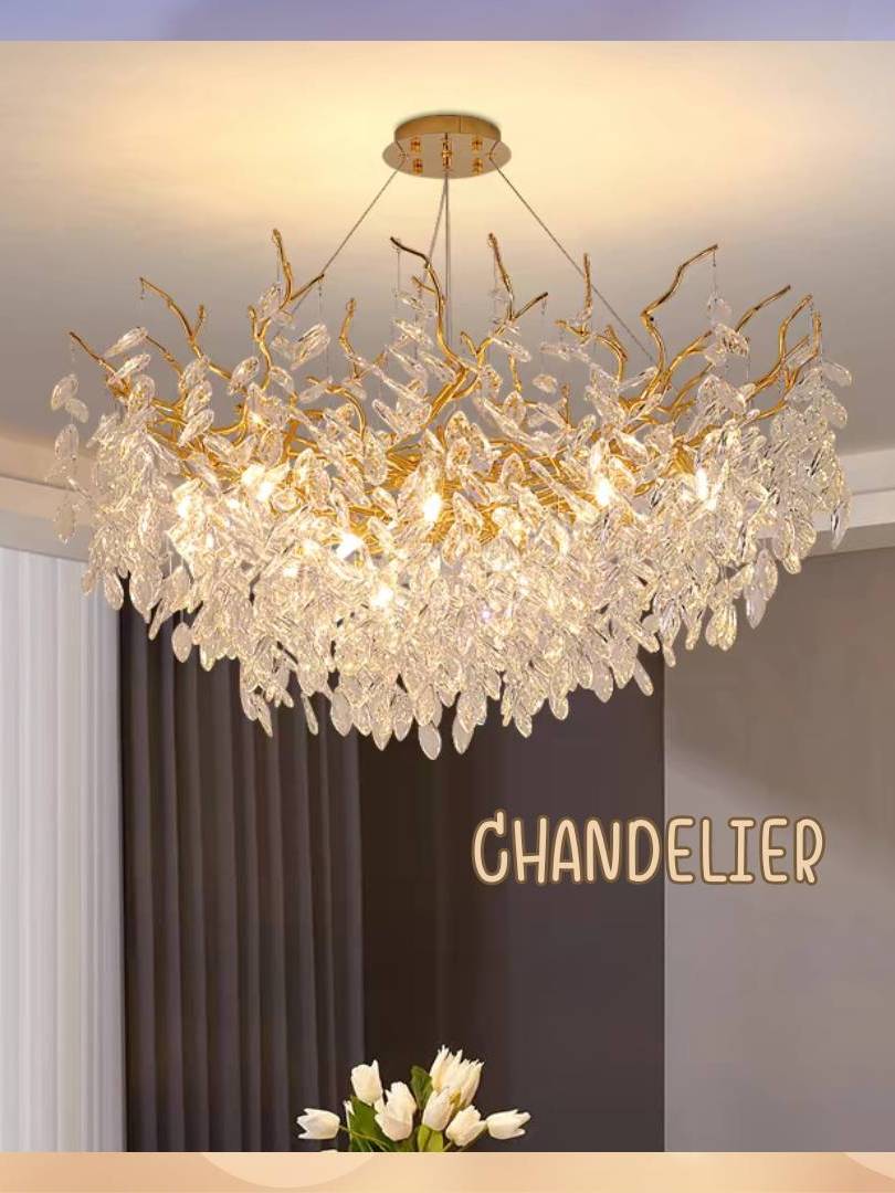 CT207A233 SOTMIA chandelier โคมระย้า โคมโต๊ะทานอาหาร แชนเดอเรีย Lamp ไฟยาว สไตล์ฝรั่งเศส