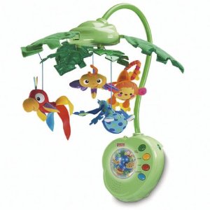 Fisher Price Rainforest Peek-A-Boo Leaves Musical Mobile