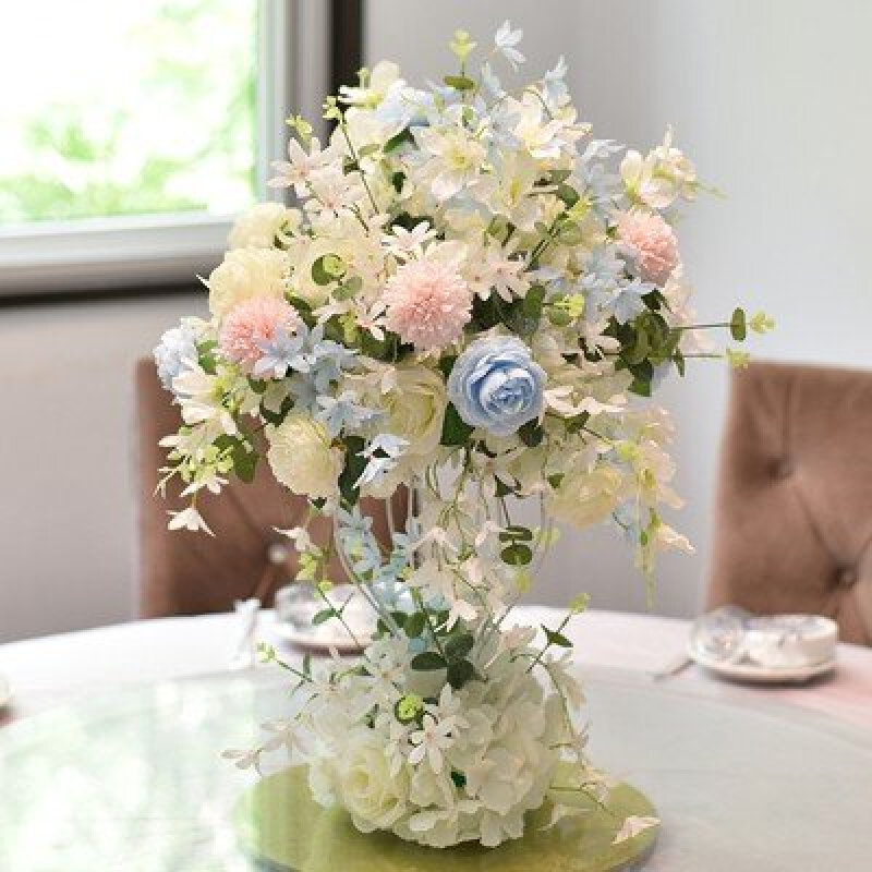 CT045E006 DECHOME แจกันดอกไม้ แจกันมินิมอล แจกันดอกไม้ปลอม แจกันดอกไม้ตกแต่งบ้าน แจกันดอกไม้ ดีไซด์สวย รูปทรงหรูหรา