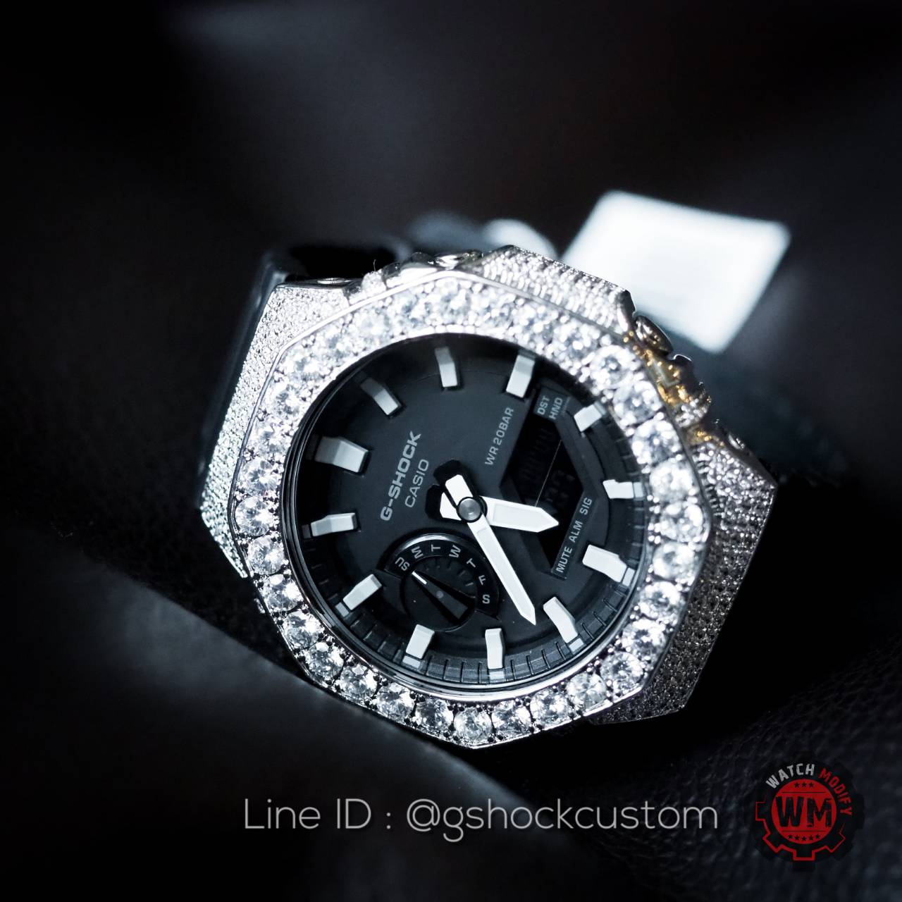 G-Shock AP ฝังเพชรคริสตัล รุ่น Ga-2100-1A