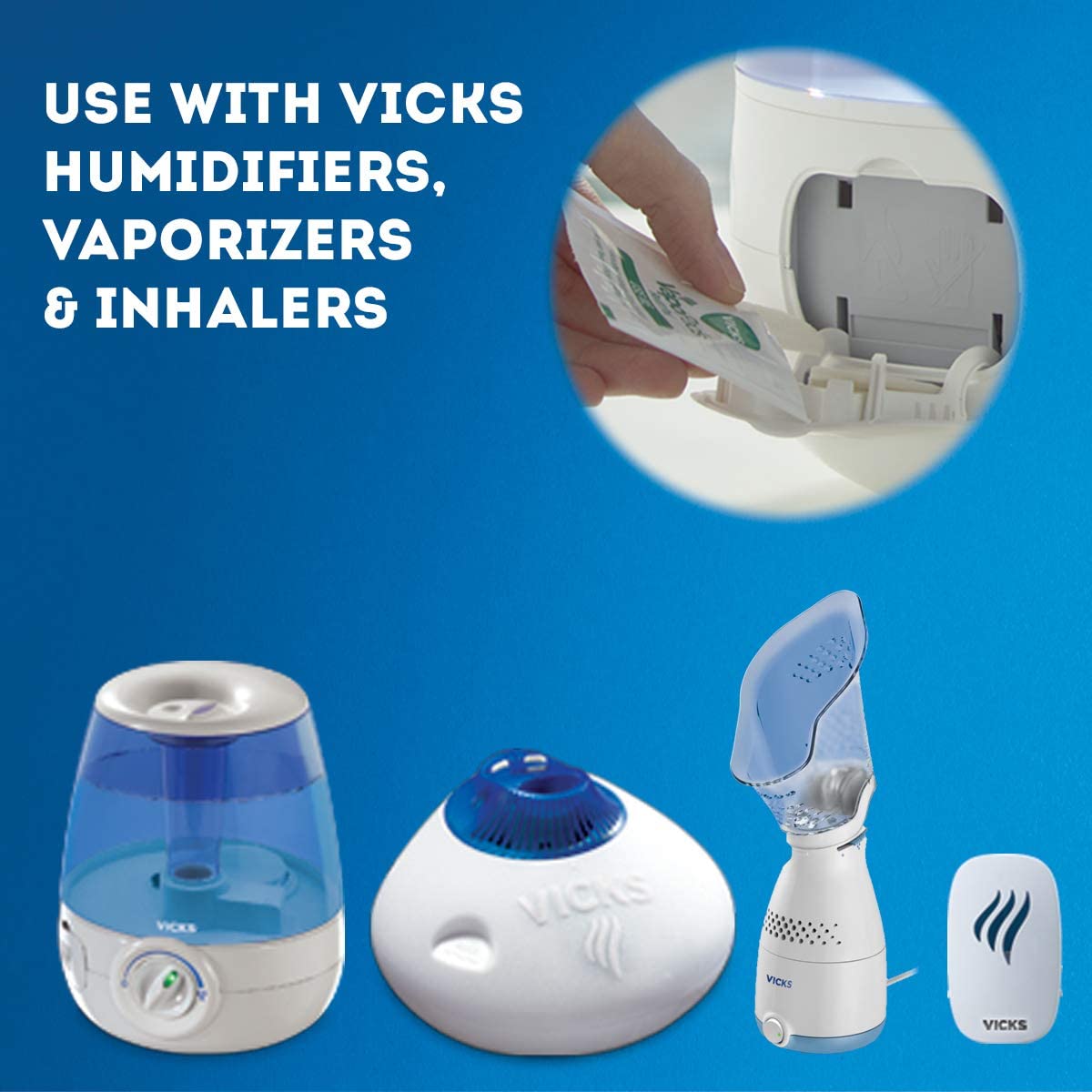 Vicks VapoPad แผ่นรีฟิล สำหรับใส่เครื่อง Vicks กลิ่น Lavender