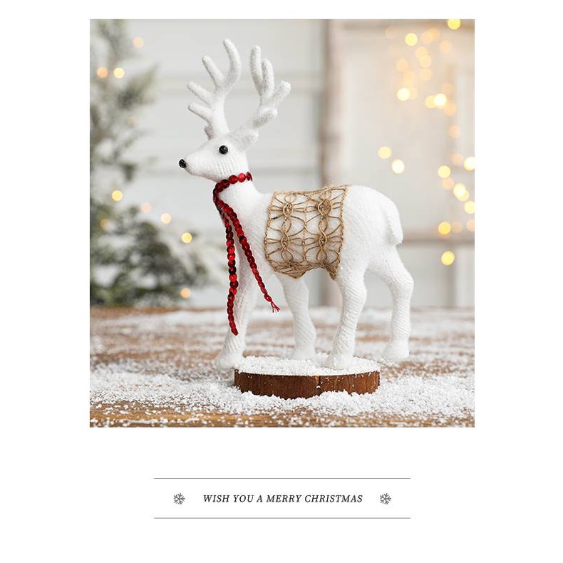 CT149B103 FAMITOSS กวางเรนเดียร์ ของแต่งคริสต์มาส กวาง ตกแต่งบ้าน Cristmas