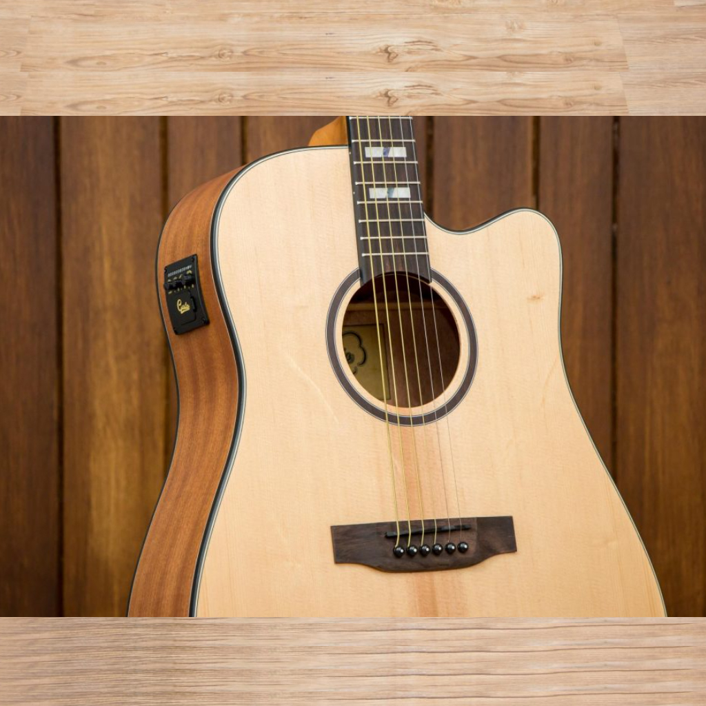 กีต้าร์โปร่งไฟฟ้า Gusta SDM2CE