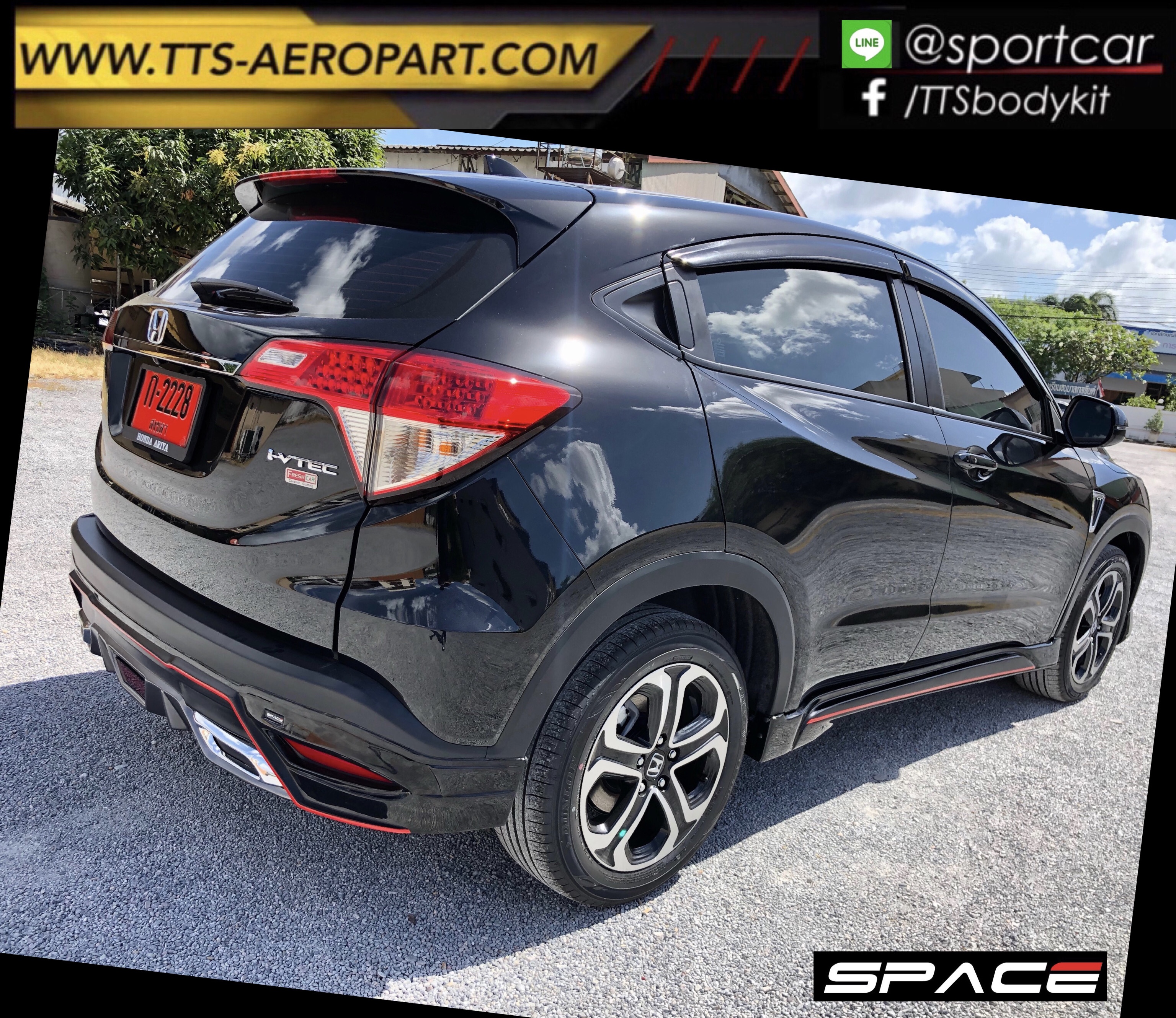 ชุดแต่ง HRV 2019 2020 2021 SPACE VIP Style รุ่นEL, hrv แต่งสวย, สเกิร์ตรอบคัน hrv แท้ byแต่งรถTTS