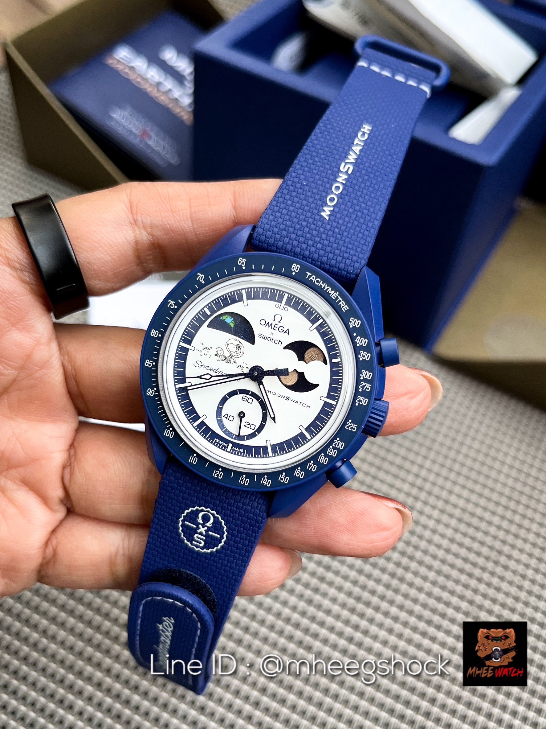 SWATCH X OMEGA Limited Snoopy MOONSHINE GOLD MISSION TO EARTHPHASE (Popcorn)