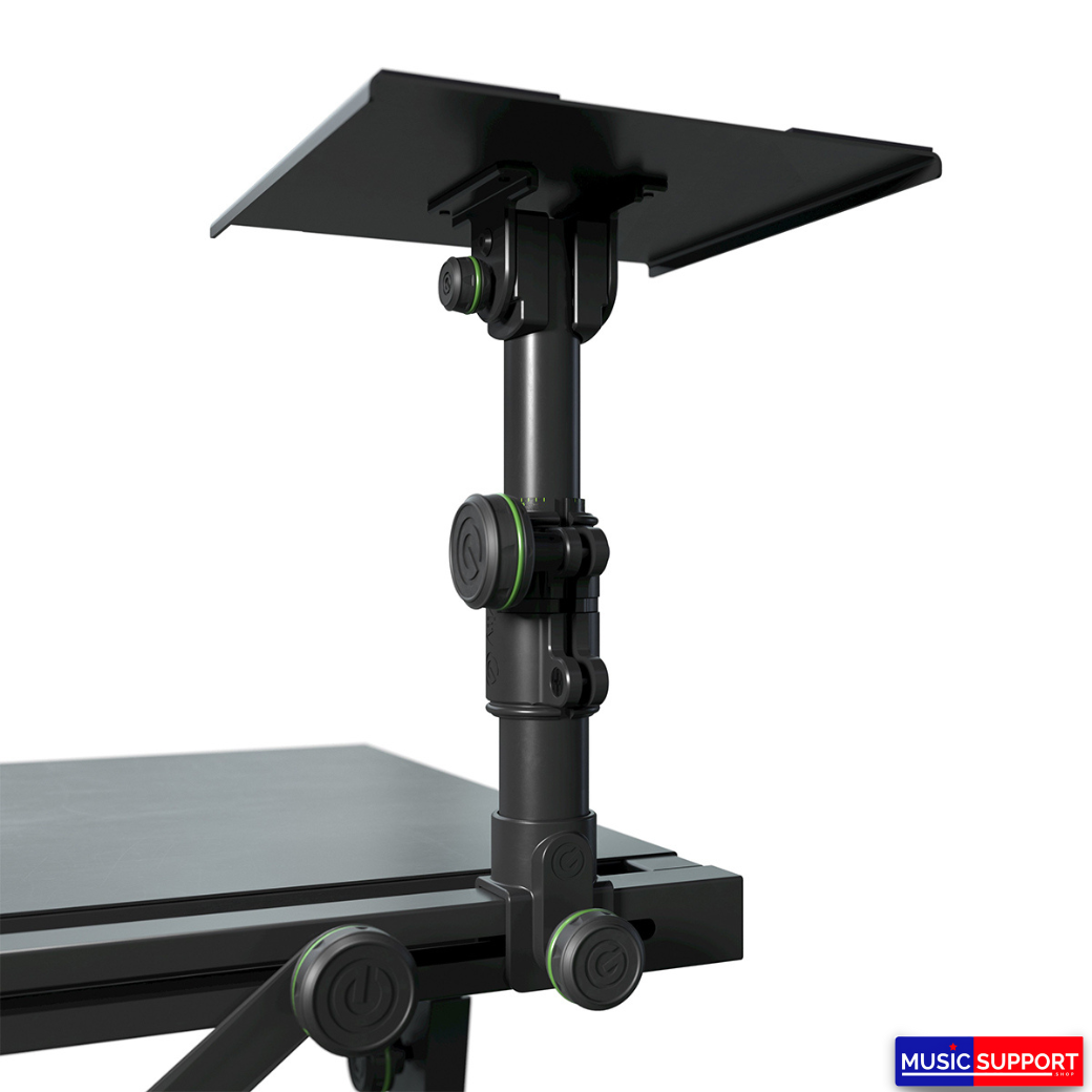 Gravity : GFDJT01 DJ Desk with Adjustable Loudspeaker and Laptop Trays