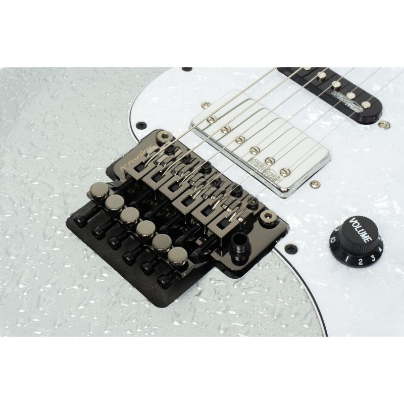 Kazuki ไฟฟ้า Rough Stone Series รุ่น Rough Stone ST Floydrose Locking สี Sliver Stone