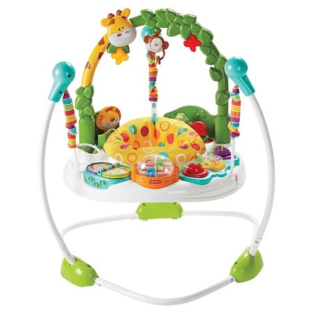 Fisher Price Go Wild Jumperoo จั๊มเปอร์ของเล่นกระโดด รุ่นของเล่นเยอะ (สินค้าขายดี)
