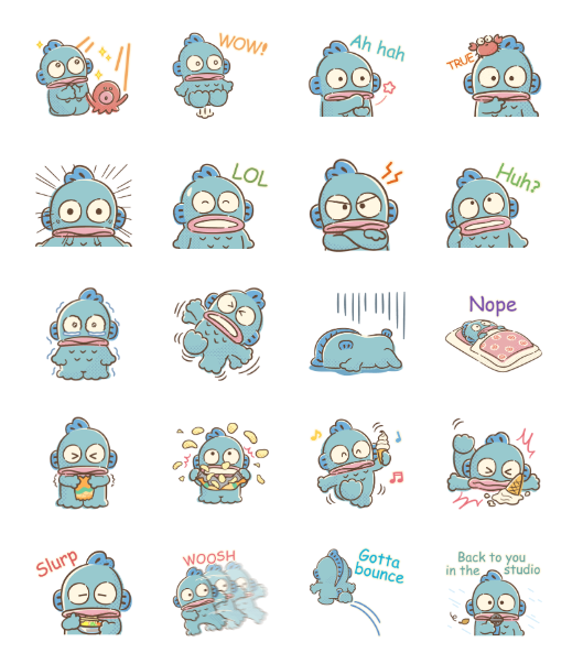 ขายสติกเกอร์ไลน์ HANGYODON สติกเกอร์ใช้ได้ทุกวัน♪