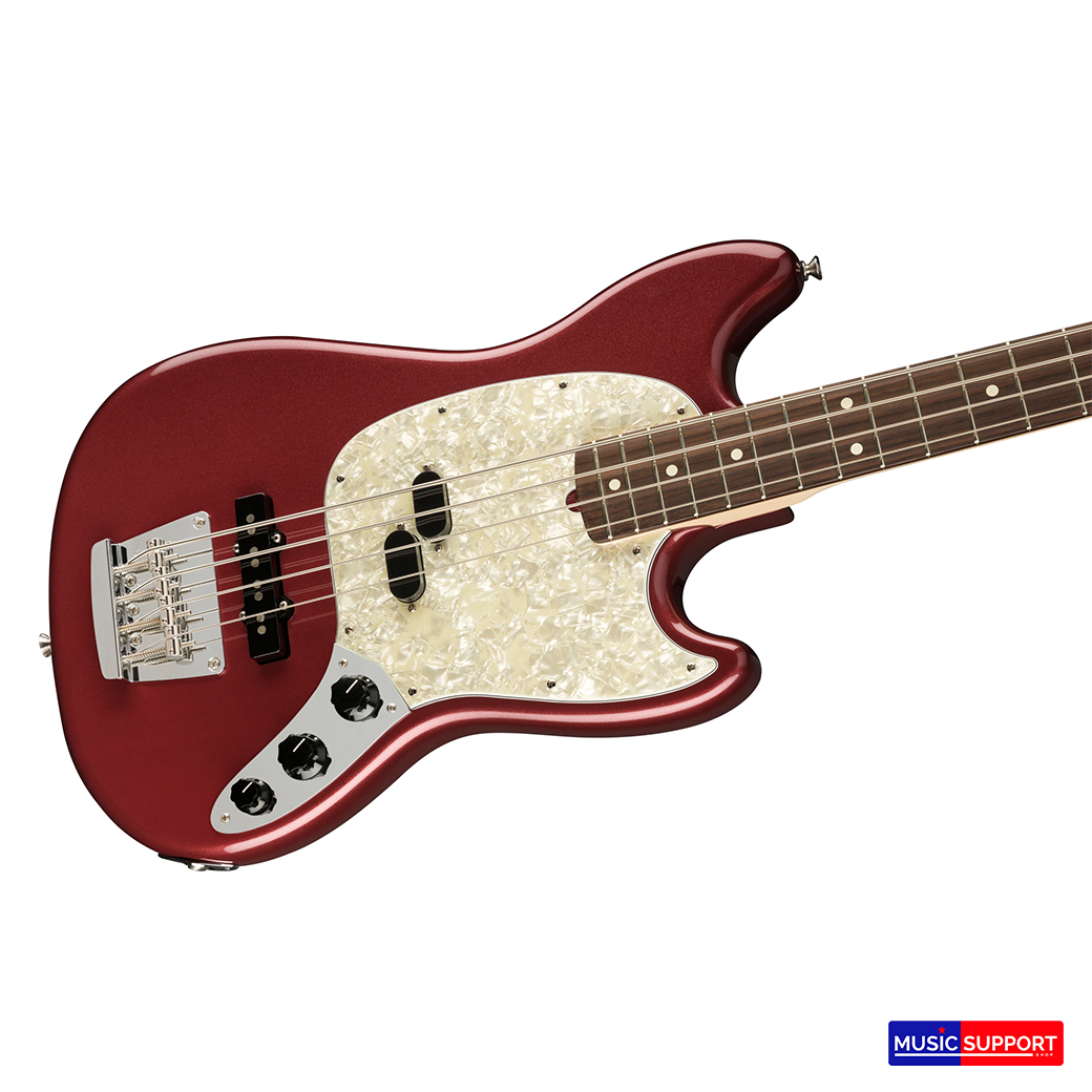 เบสไฟฟ้า Fender American Performer Mustang® Bass Aubergine