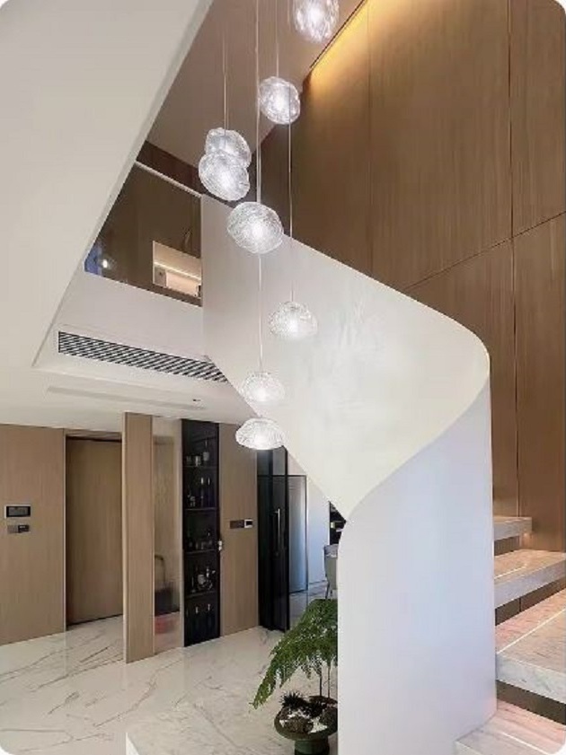 CT203A190 SOTMIA chandelier duplex floor โคมระย้า โคมโถงบรรได แชนเดอเรีย Lamp ไฟยาว