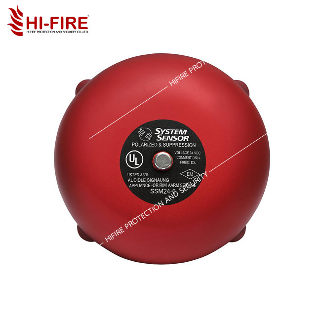 กระดิ่งแจ้งเตือนเหตุเพลิงไหม้ กระดิ่ง 8 นิ้ว รุ่น SSM24-8 ยี่ห้อ SYSTEM SENSOR
