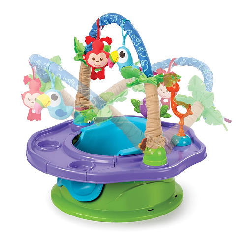 Summer Infant Super Seat Deluxe Island Giggles เก้าอี้ทานข้าวเด็ก,เก้าอี้หัดนั่ง พกพาได้ พร้อมของเล่น