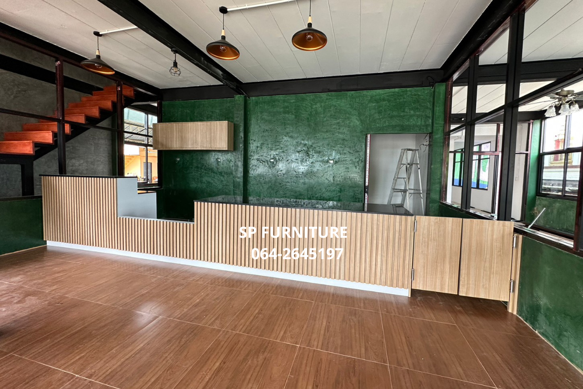เคาน์เตอร์ร้านกาแฟ เคาน์เตอร์ยาว