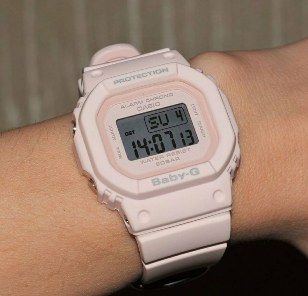 นาฬิกา Baby-G สีชมพู พาสเทล รุ่น BGD-560-4 ของแท้ ประกันศูนย์
