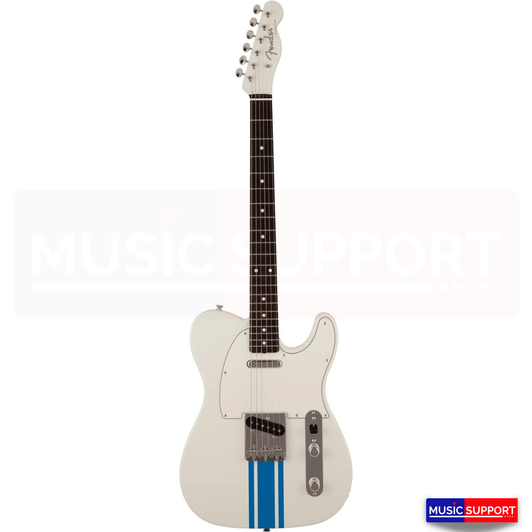 กีตาร์ไฟฟ้า FENDER 2023 COLLECTION, MADE IN JAPAN TRADITIONAL 60S TELECASTER, OLYMPIC WHITE WITH BLUE COMPETITION STRIPE