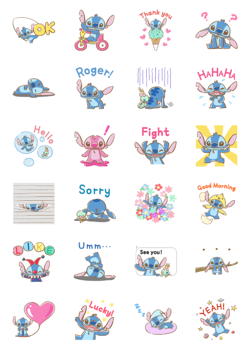 ขายสติกเกอร์ไลน์ สติทช์ ป๊อปอัพแบบนุ่มนิ่ม