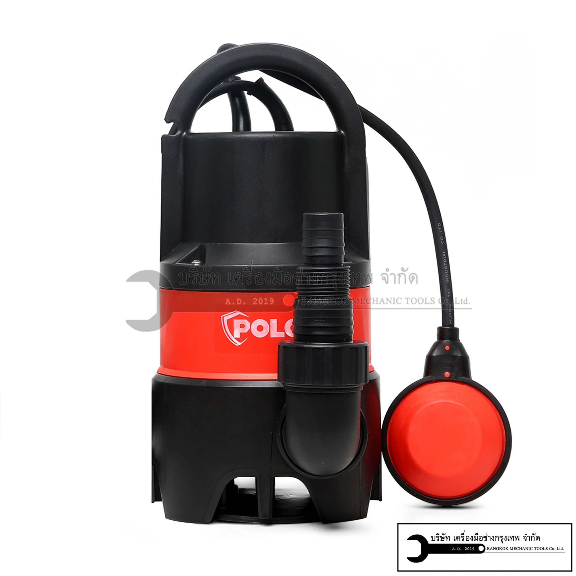 POLO ปั๊มจุ่ม เสื้อพลาสติก ชนิด น้ำเสีย ขนาด 400W และ 750W รุ่น SP-400DW และ SP-750DW