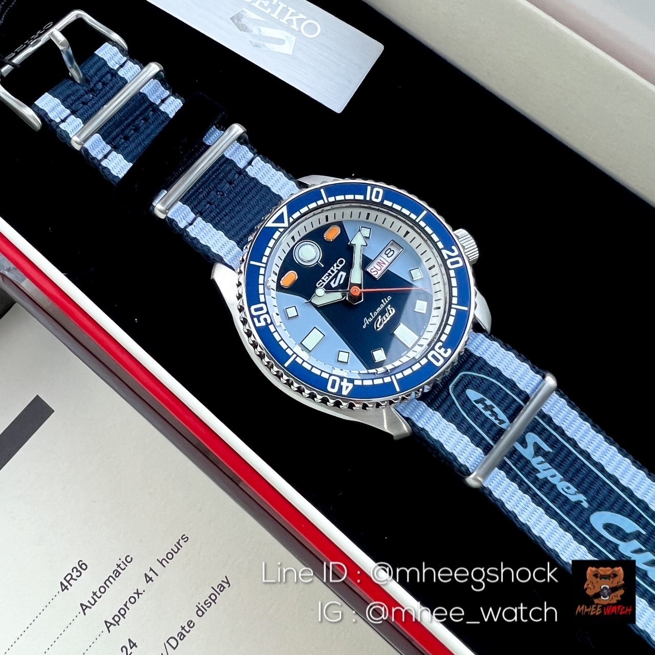 Seiko นาฬิกา Seiko 5 Sports 55th Anniversary Super Cub Limited Edition Only 7500piece in the World SPRK37K