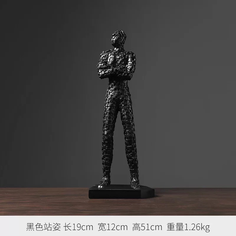 C1009B034 FAMITOSS ของแต่งห้อง รูปปั้นคน โมเดลคน เรซิ่นตกแต่ง ของตกแต่ง ของตกแต่งโต๊ะทำงาน home decoration model