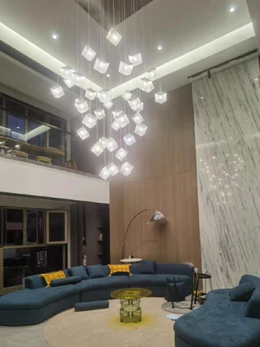 CT203A187 SOTMIA Celebrity stairwell long chandelier โคมระย้า โคมโถงบรรได