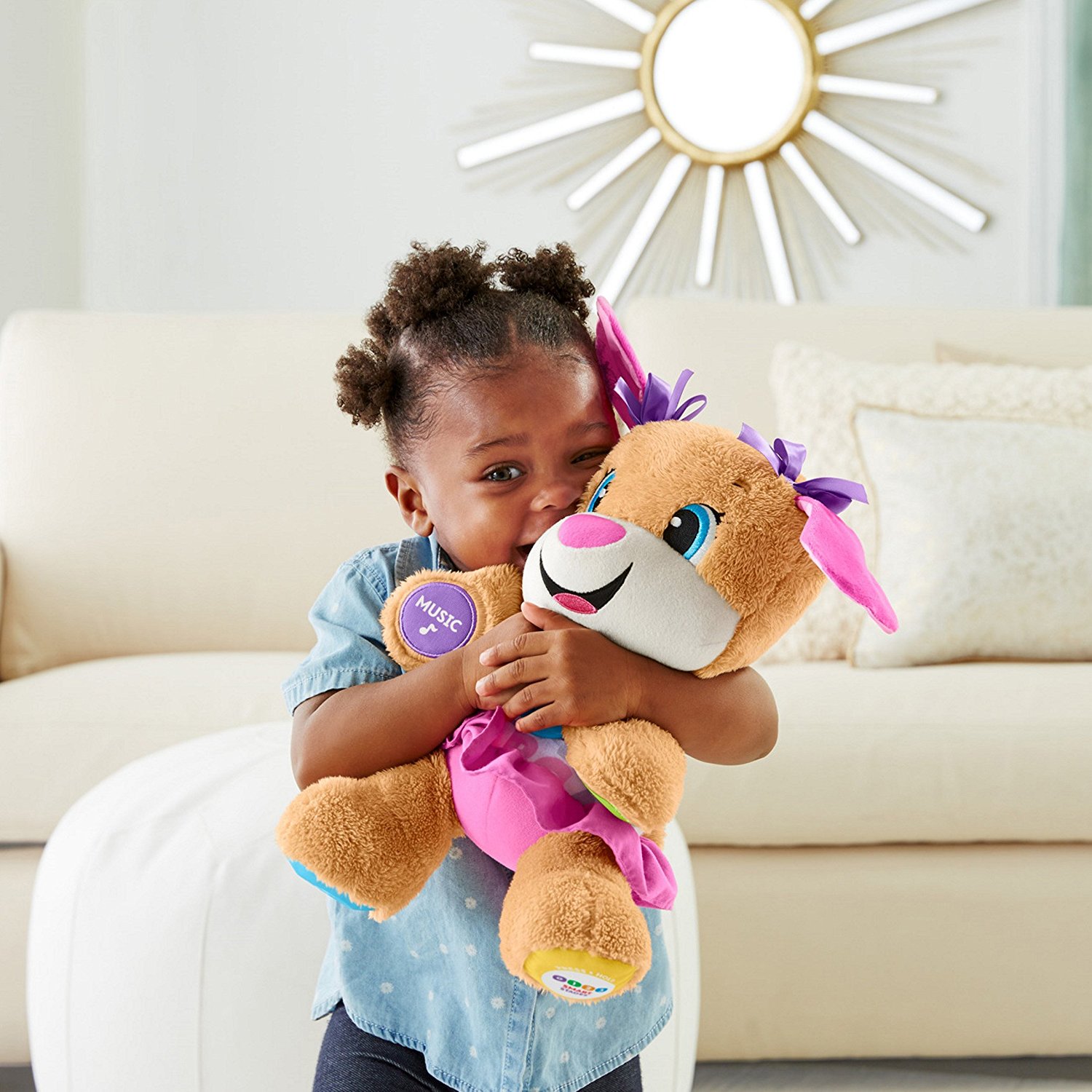 Fisher Price Laugh and Learn Smart Stages Puppy ตุ๊กตาหมาตูบสีชมพู ของแท้นำเข้าจากอเมริกา