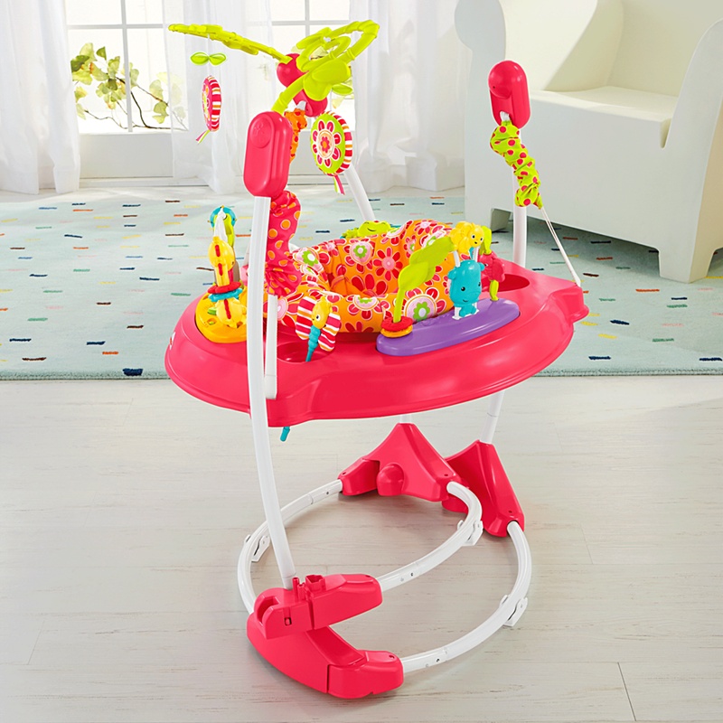Fisher Price Pink Petals Jumperoo จั๊มเปอร์ของเล่นกระโดด *** กล่องไม่สวย ***