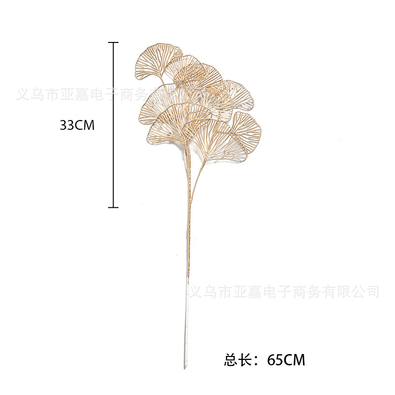 กิ่งไม้สีทอง ใบไม้สีทอง ยูคาลิปตัสทอง ตกแต่งห้อง ประกอบฉาก ST502E806