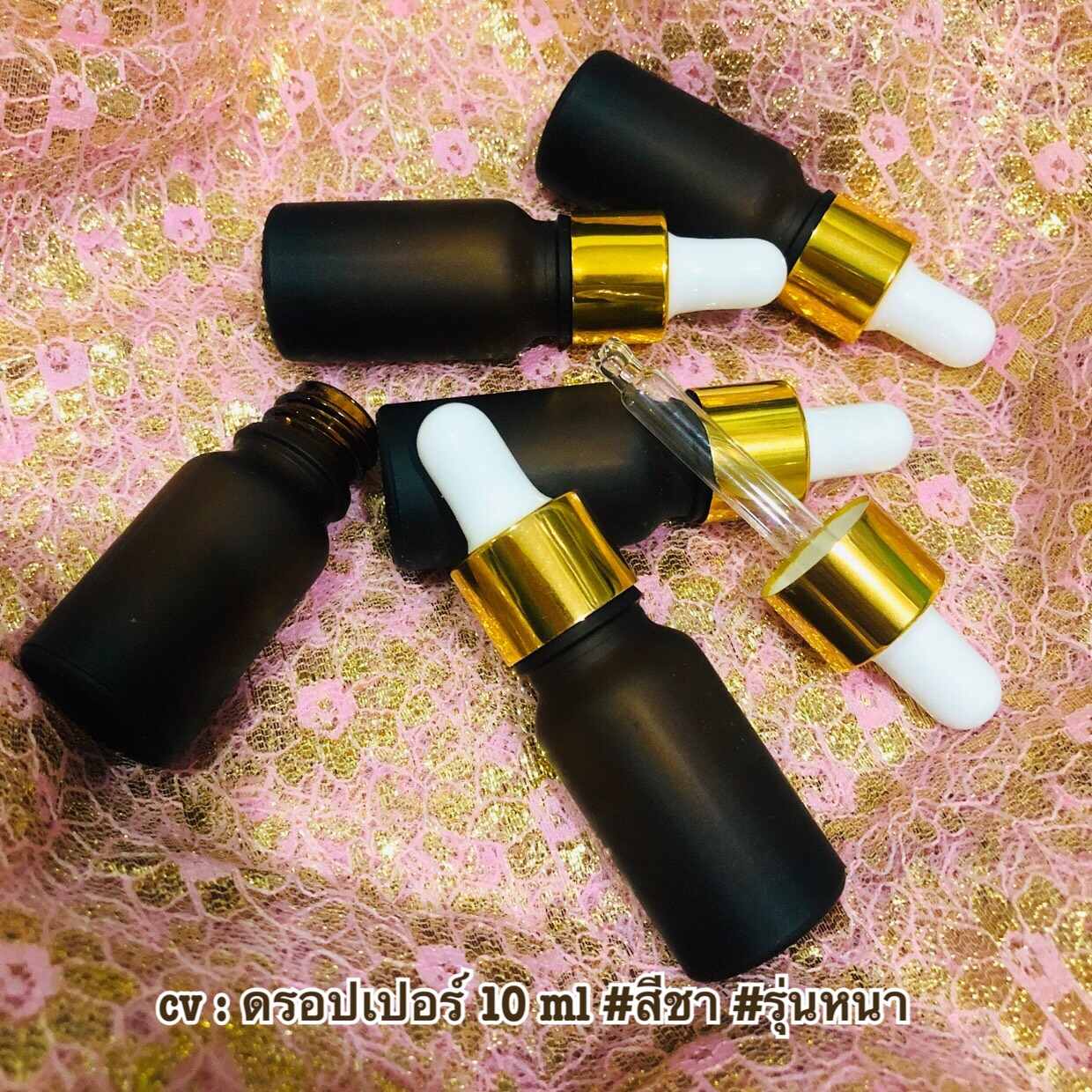 ขายส่ง ปลีก บรรจุภัณฑ์ ขวดแก้ว ขวดดรอปเปอร์ ขนาด 5ml, 10ml, 15ml, 20ml, 30ml,50ml,100ml
