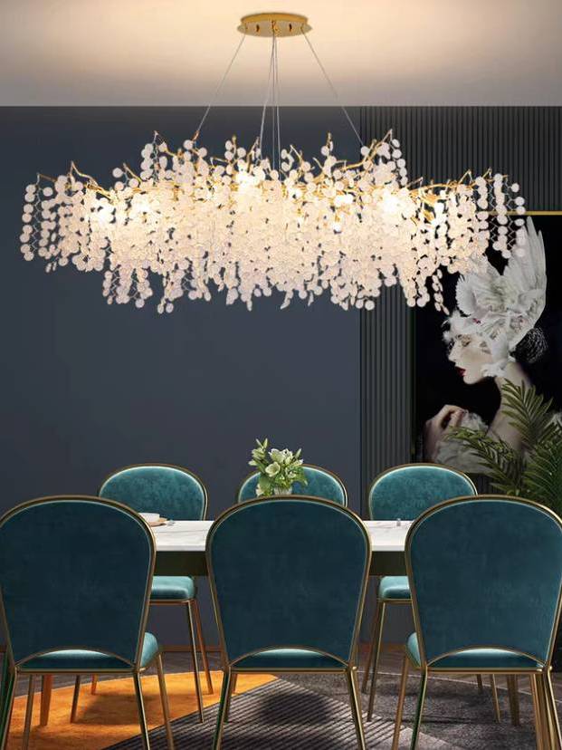 CT207A232 SOTMIA chandelier โคมระย้า โคมโต๊ะทานอาหาร แชนเดอเรีย Lamp ไฟยาว สไตล์ฝรั่งเศส