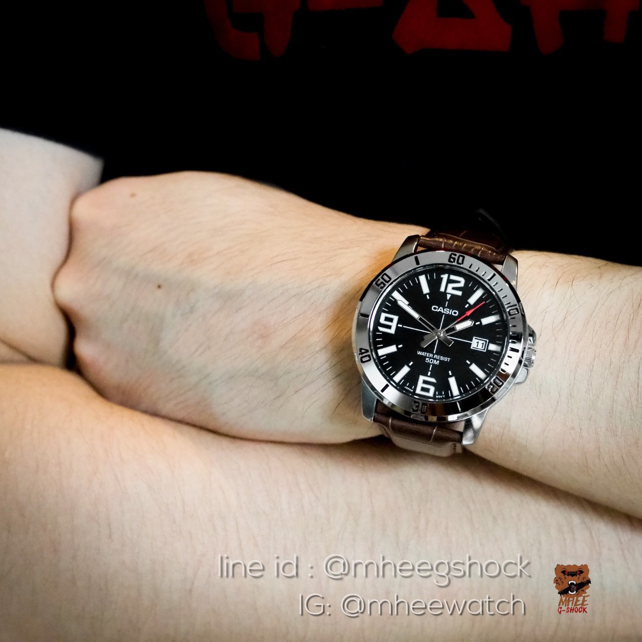 Casio Men of Leather สายหนังจรเข้