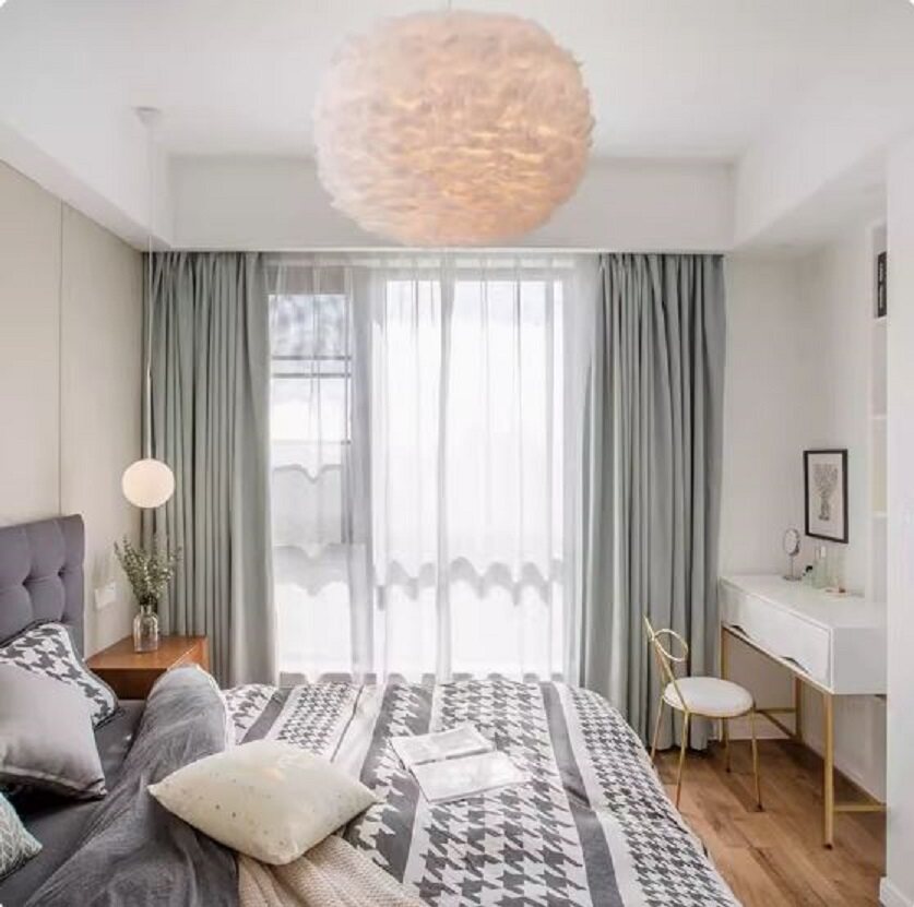 CT191A154 SOTMIA โคมไฟขนนก โคมไฟแต่งห้อง