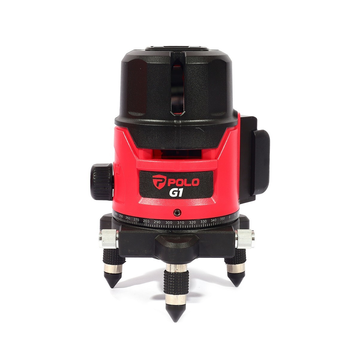 POLO เครื่องวัดระดับเลเซอร์ 5 เส้น แสงสีเขียว รุ่น G1 ยิงไกล 15-30 ม. สามารถหมุนได้ 360 องศา พร้อมขาตั้ง 1.5 ม.