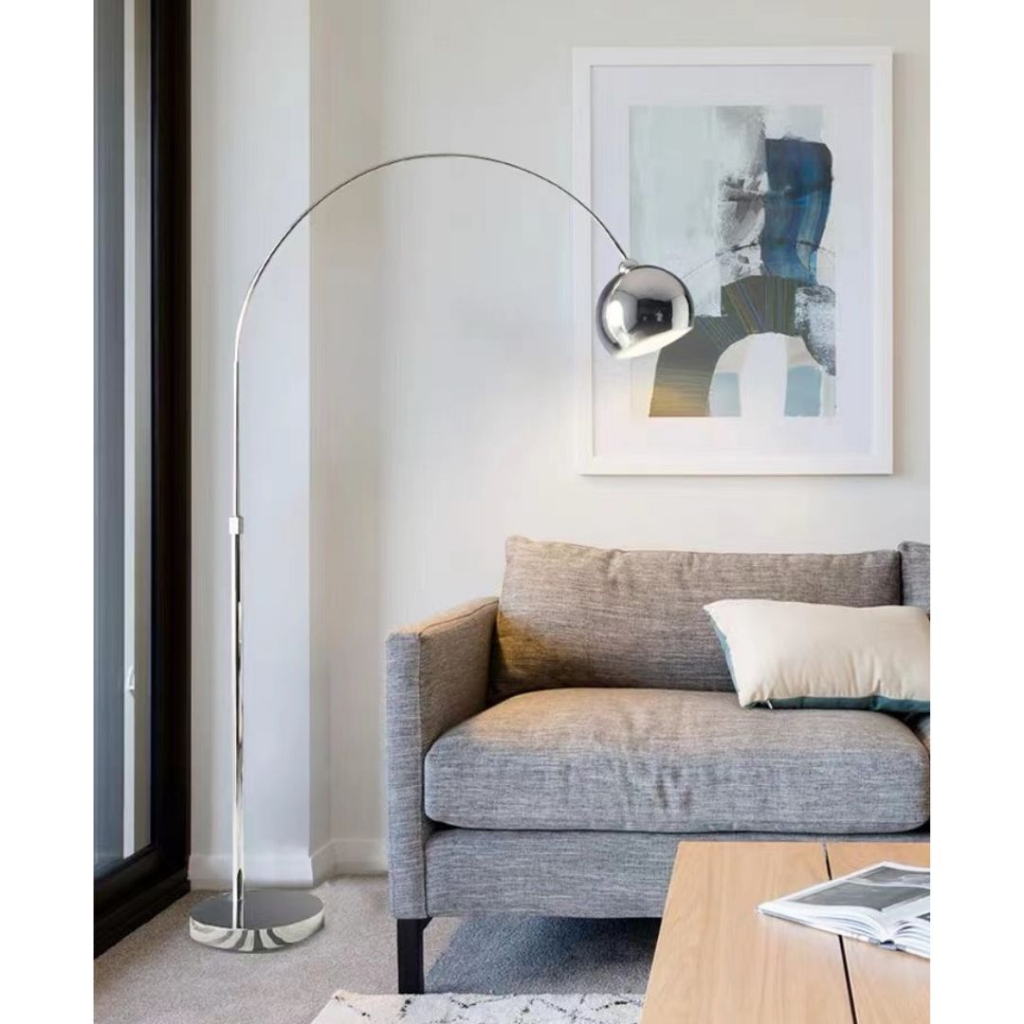 CT168A103 SOTMIA โคมไฟ โคมไฟตั้งพื้น โคมไฟสีเงิน โคมไฟโมเดิร์น